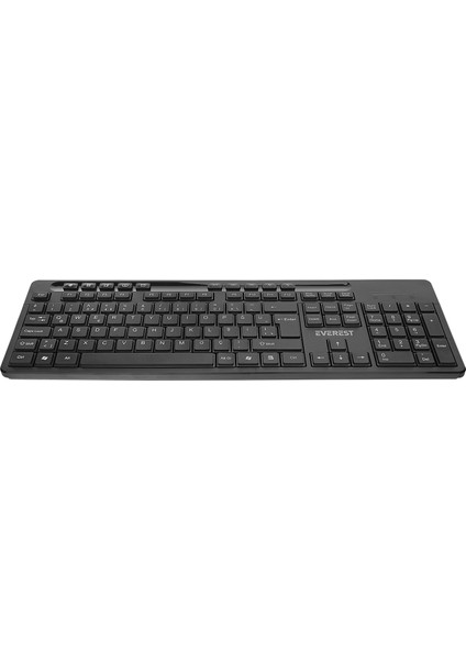 Km-510 Kablosuz Q Multimedia Klavye + Mouse Set Siyah