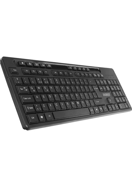 Km-510 Kablosuz Q Multimedia Klavye + Mouse Set Siyah