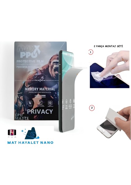 Meızu M6 Note Nano Ekran Koruyucu Esnek Ultra Ince Mat Hayalet
