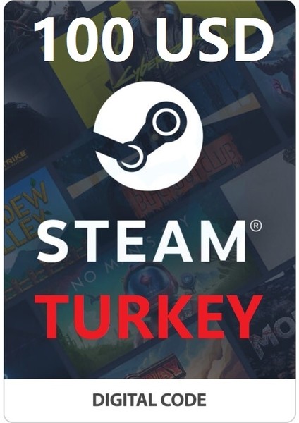 Steam Gift Card Turkey - 100 Dolar