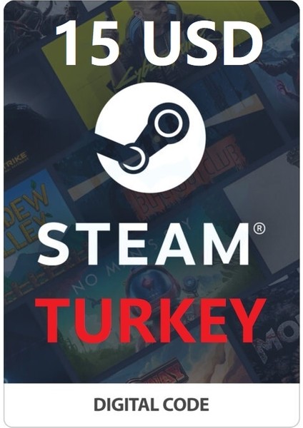 Steam Gift Card Turkey - 15 Dolar