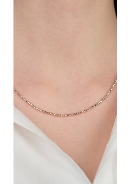 14 Ayar Altın Ince Toplu Kolye