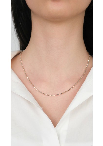 14 Ayar Altın Ince Toplu Kolye modelleri