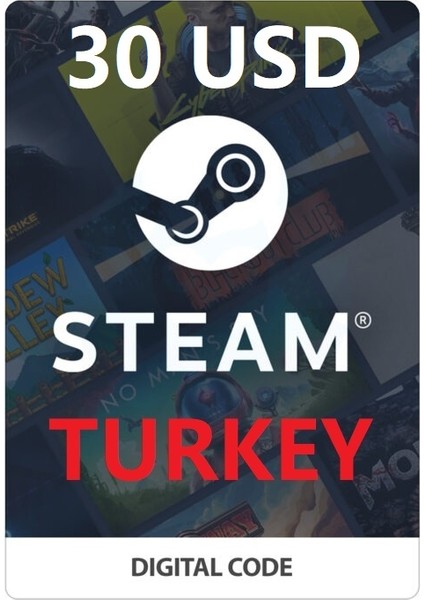 Steam Gift Card Turkey - 30 Dolar