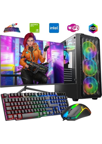 I5 12400F 16GB Ddr4 1tb M2 4gb GTX1650 27" 165Hz Mon. Oyun Bilgisayarı