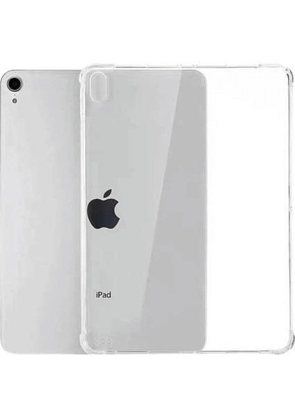 Apple iPad Air 11 2025 M3 Çip Uyumlu Fuchsia Darbe Emici Koruyucu Şeffaf Silikon Kapak
