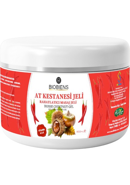 Sıcak At Kestanesi Jeli Masaj Jeli 500 ml