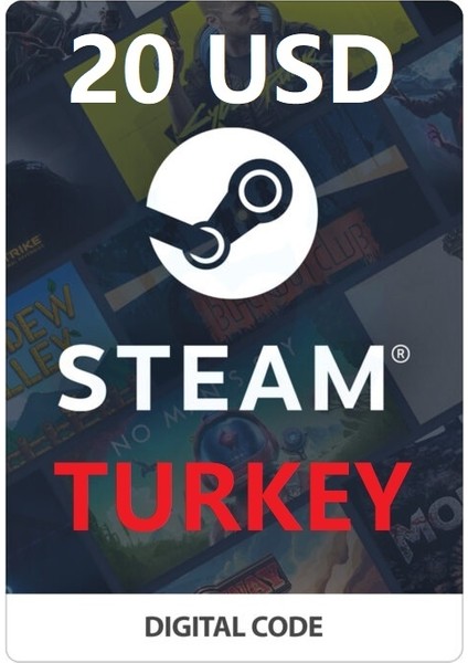 Steam Gift Card Turkey - 20 Dolar