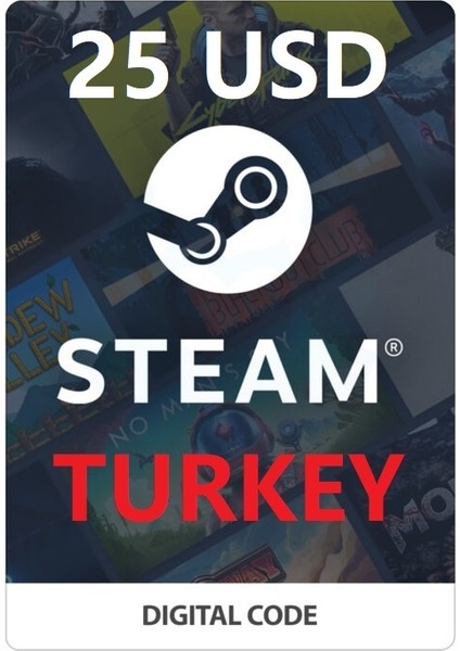 Steam Gift Card Turkey - 25 Dolar
