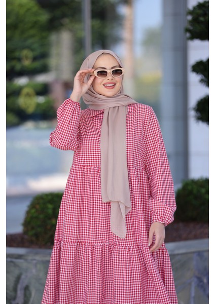 - Maxi Elbise Kırmızı
