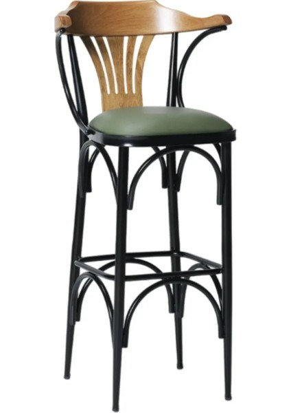 Bar Sandalyesi YEŞIL-KAHVE-T169/75 fiyatları