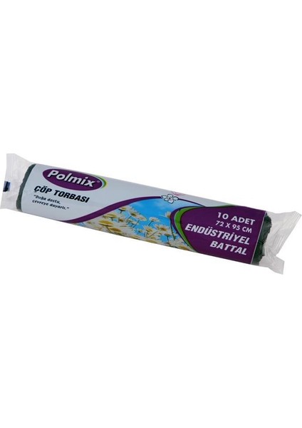 Omnipazar Plmx Eko End Battal Boy Çöp Poşeti 72X95CM 20 Rulo 200 Ad 6kg Siyah