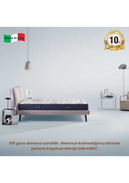 Magnicool 10 Firm 5 Bölge Destekli Ortopedik Memory Foam Yatak | Antı Yapısı ile Lüks ve Sağlığın Buluştuğu Nokta | Made In Italy