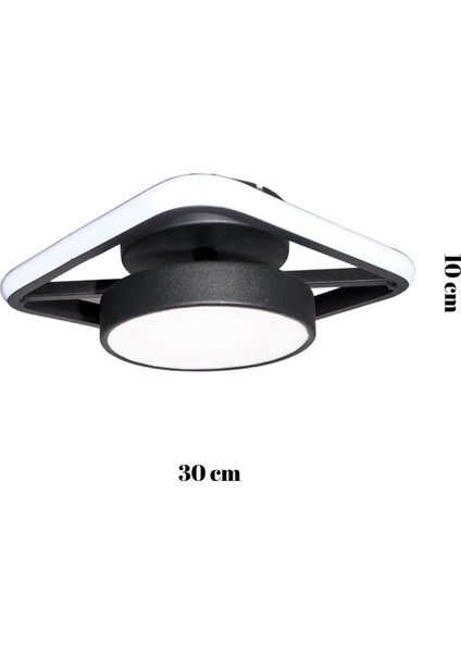 Alen Tekli Siyah Enerji Tasarruflu Modern LED Avize Çocuk Odası Koridor Giyinme Odası Giriş fırsatları