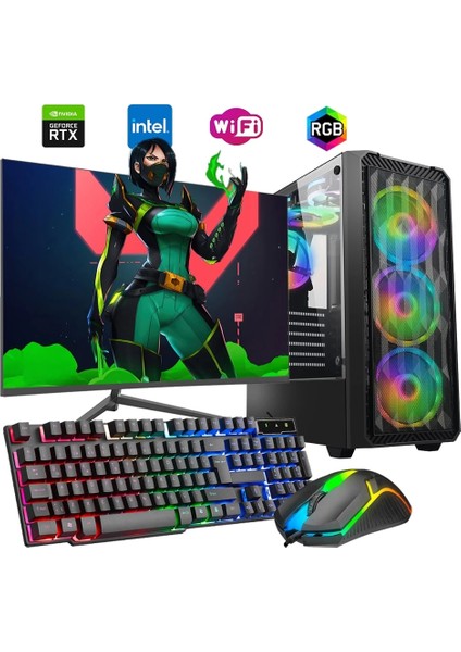 I5 12400F 16GB Ddr4 1tb M2 6gb RTX3050 24" Mon. Oyun Bilgisayarı