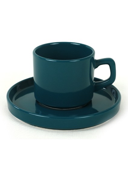 Mixed Stackable Çay Fincan Takımı 12 Parça 6 Kişilik
