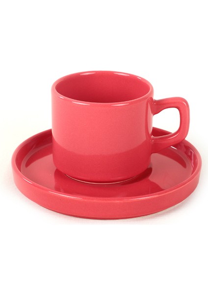 Mixed Stackable Çay Fincan Takımı 12 Parça 6 Kişilik