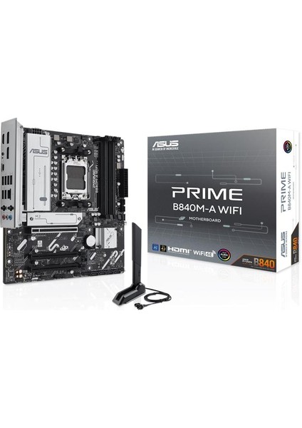 Prıme B840M-A Wıfı Ddr5 7600MT/S 1xhdmı 2xdp 3xm.2 Am5 (Amd Am5 9000/ 8000/ 7000 Seri Işlemci Uyumlu)