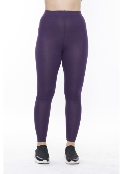 Mor Beli Lastikli Toparlayıcı Tayt modelleri