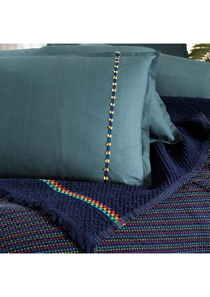 Fayette Lacivert Tek Kişilik %100 Pamuk İpliği Boyalı Pike Takımı modelleri