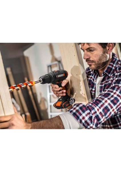 WX370.9 20VOLT Profesyonel Şarjlı Darbeli Matkap (Akü Dahil Değildir)