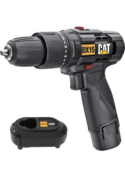Cat DX15 12VOLT/2.0AH Li-Ion Profesyonel Şarjlı Darbeli Matkap