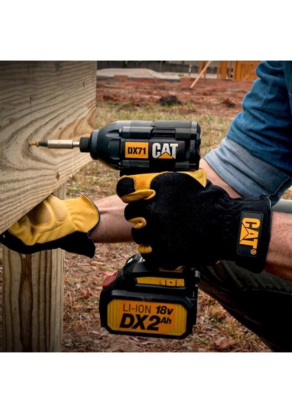 Cat DX12K 18VOLT/2.0AH Li-Ion Çift Akülü Kömürsüz Profesyonel Darbeli MATKAP+DX71 Kömürsüz Darbeli Tornavida Kombo Set fırsatları