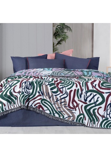 Favor Multicolor Çift Kişilik %100 Pamuk İpliği Boyalı Pike Takımı fiyatları