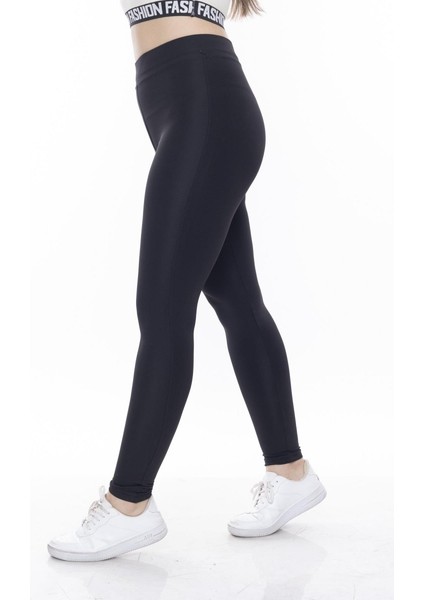 Siyah Beli Lastikli Toparlayıcı Tayt modelleri