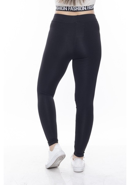 Siyah Beli Lastikli Toparlayıcı Tayt fırsatları