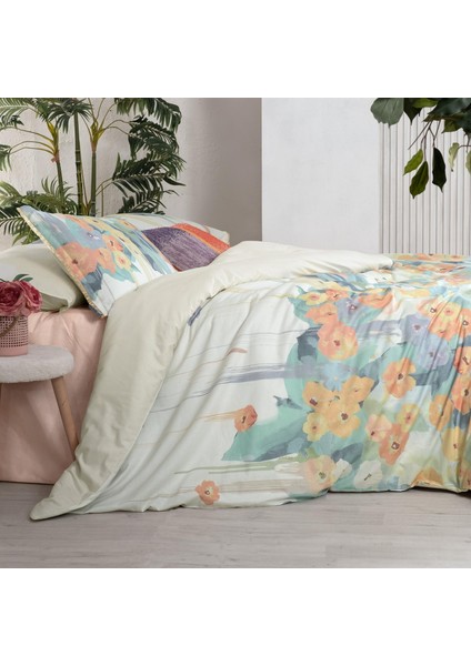 Romy Multicolor King Size (Battal Boy) %100 Pamuk Nevresim Takımı