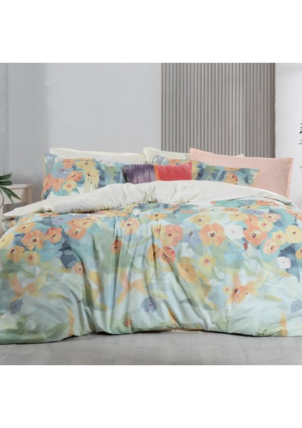 Romy Multicolor King Size (Battal Boy) %100 Pamuk Nevresim Takımı