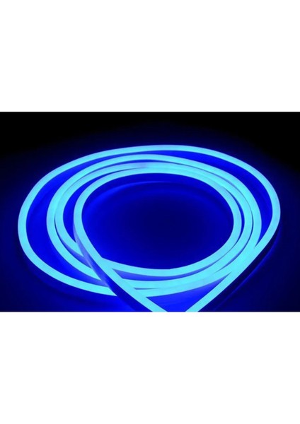 Neon LED Şerit 5metre (Mavi) LED Zincir Bandı Hortum Esnek Dekoratif Aydınlatma Işık 12V 10W (1. Gen.) modelleri