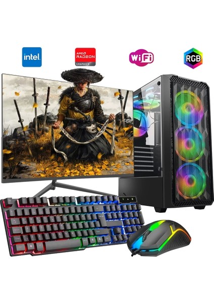 I5 12400F 16GB Ddr4 1tb M2 8gb RX580 27" 165Hz Mon. Oyun Bilgisayarı