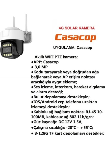 D308 Akıllı Wifi Güvenlik Kamerası | 3.0 Mp | Hareket Algılama | Sesli Iletişim | Bulut ve Tf Kart Desteği
