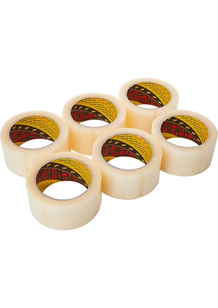 371 Şeffaf Koli Bandı 6 Adet 50MM x 100MT