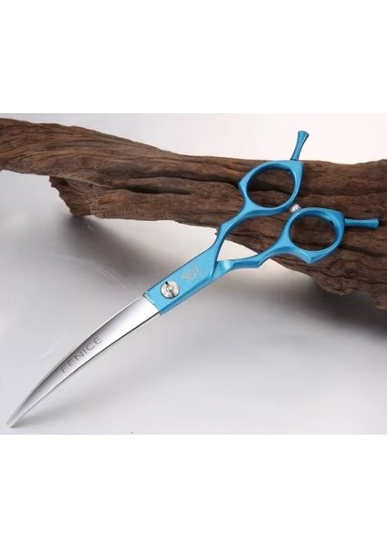 Evcil Hayvan Makası 7.0 Inç Jp440C Kavisli Ve Inceltme Ve Düz Makas Metal Tarak (19Cm) Hediye Köpek Bakım Makası Evcil Hayvan Köpek Kedi Malzemeleri Fmd-7.0W Mavi/Siyah Fenice fiyatları