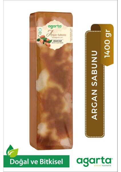 Doğal 1400 Gr El Yapımı Argan Sabun Blok