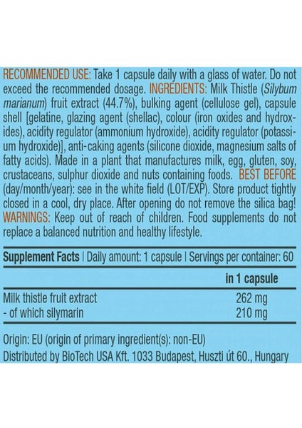 Milk Thistle Deve Dikeni- 60 Caps modelleri