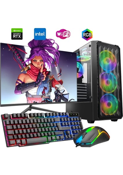 I5 12400F 16GB Ddr4 1tb M2 8gb RTX3050 27" 165Hz Mon. Oyun Bilgisayarı