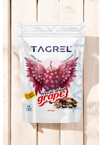 Üzüm Kurusu 30GR. Sağlıklı Atıştırmalık Meyve Cipsi Dondurularak Kurutulmuş - Freeze Dried Grape