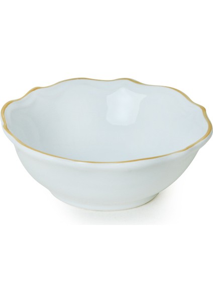 Beyaz Gold Fileli Romeo Yemek Takımı 24 Parça 6 Kişilik