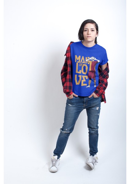 Mauro Futbolcu Man Of Love Forma Baskılı Unisex Tişört Regular Fit T-Shirt fiyatları
