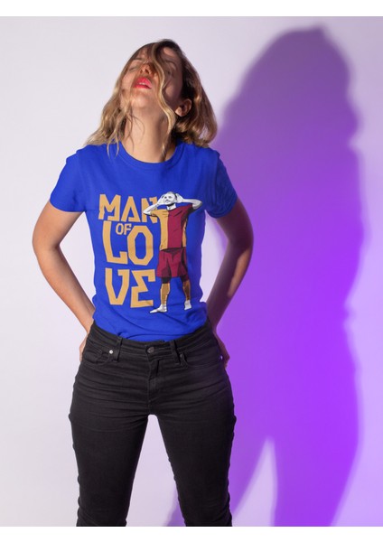 Mauro Futbolcu Man Of Love Forma Baskılı Unisex Tişört Regular Fit T-Shirt modelleri