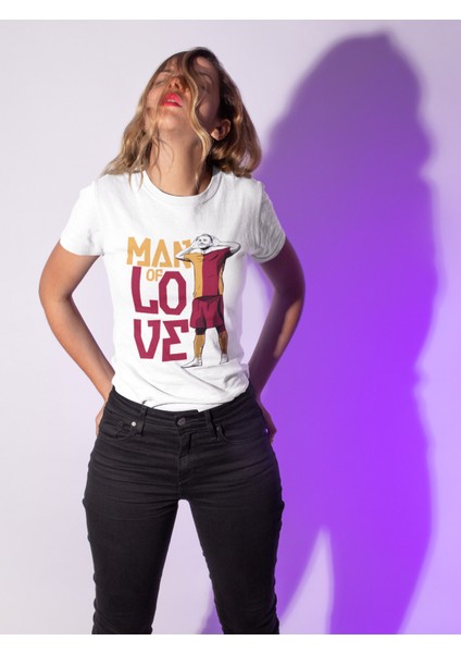 Mauro Futbolcu Man Of Love Forma Baskılı Unisex Tişört Regular Fit T-Shirt
