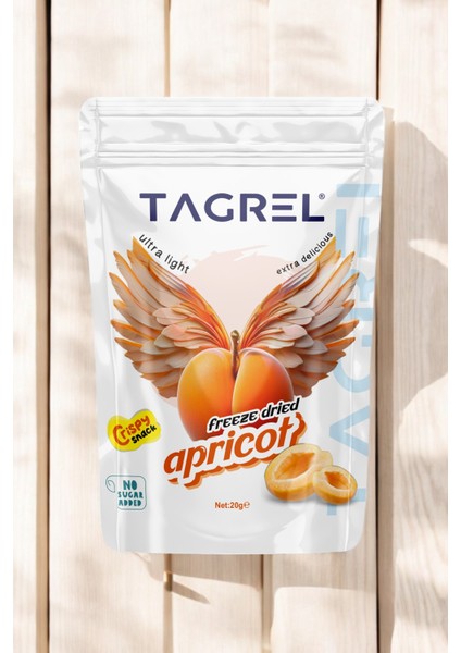 Kayısı Kurusu 20GR. Sağlıklı Atıştırmalık Meyve Cipsi Dondurularak Kurutulmuş - Freeze Dried Apricot