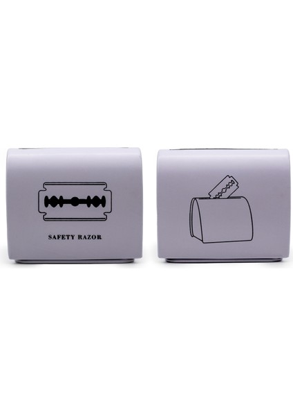 Metal Dizayn Jiletler Için Güvenli Saklama Atık Kutusu, Doğa Dostu Minik Tasarım, 80+ Jilet Kapasite