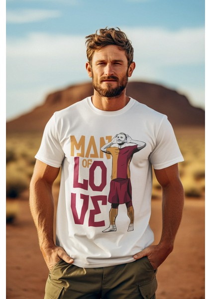 Mauro Futbolcu Man Of Love Forma Baskılı Unisex Tişört Regular Fit T-Shirt fırsatları