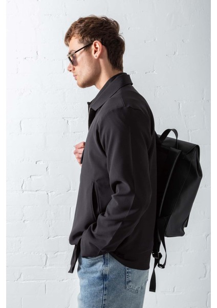 Erkek Boxy Fit Rahat Ceket Siyah fırsatları