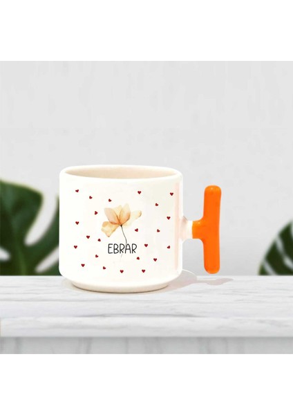 Çiçekli Kişiye Özel Baskılı Kupa